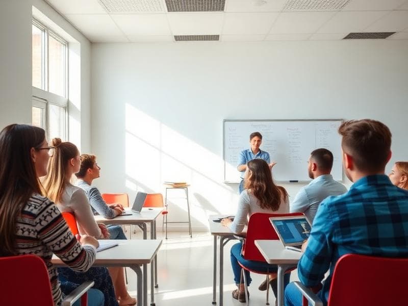 Μάθημα στην τάξη του Polyglossiko